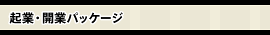 起業・開業パッケージ